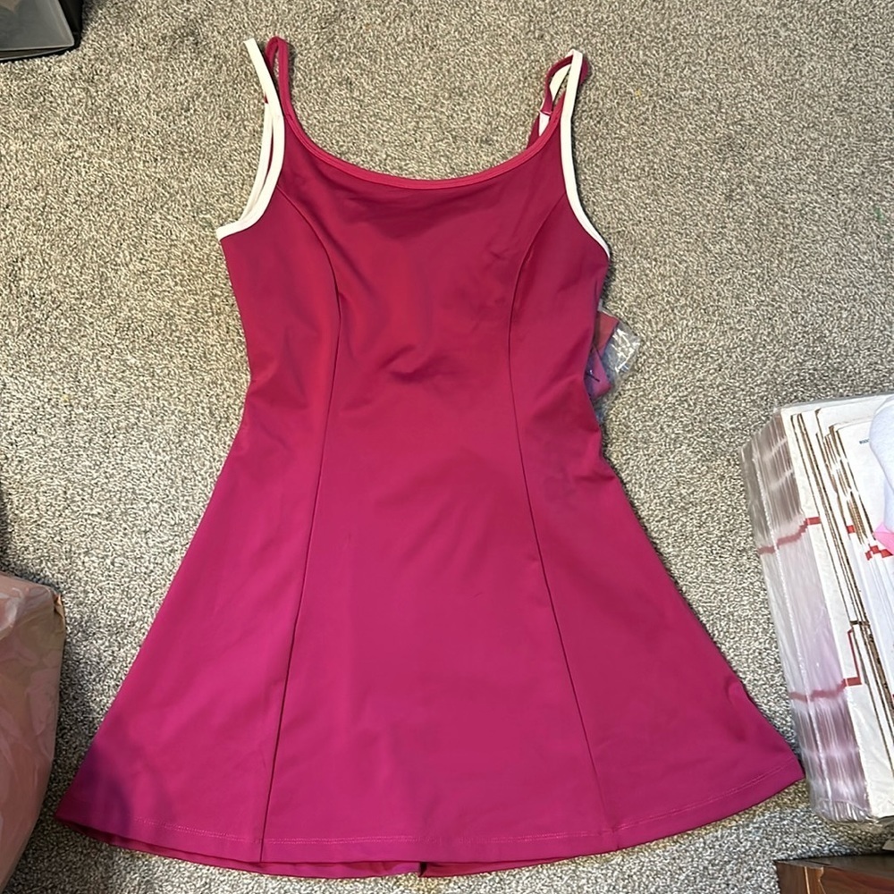 NWT Sincerely Jules Magenta Pink Workout Athletic Dress Large